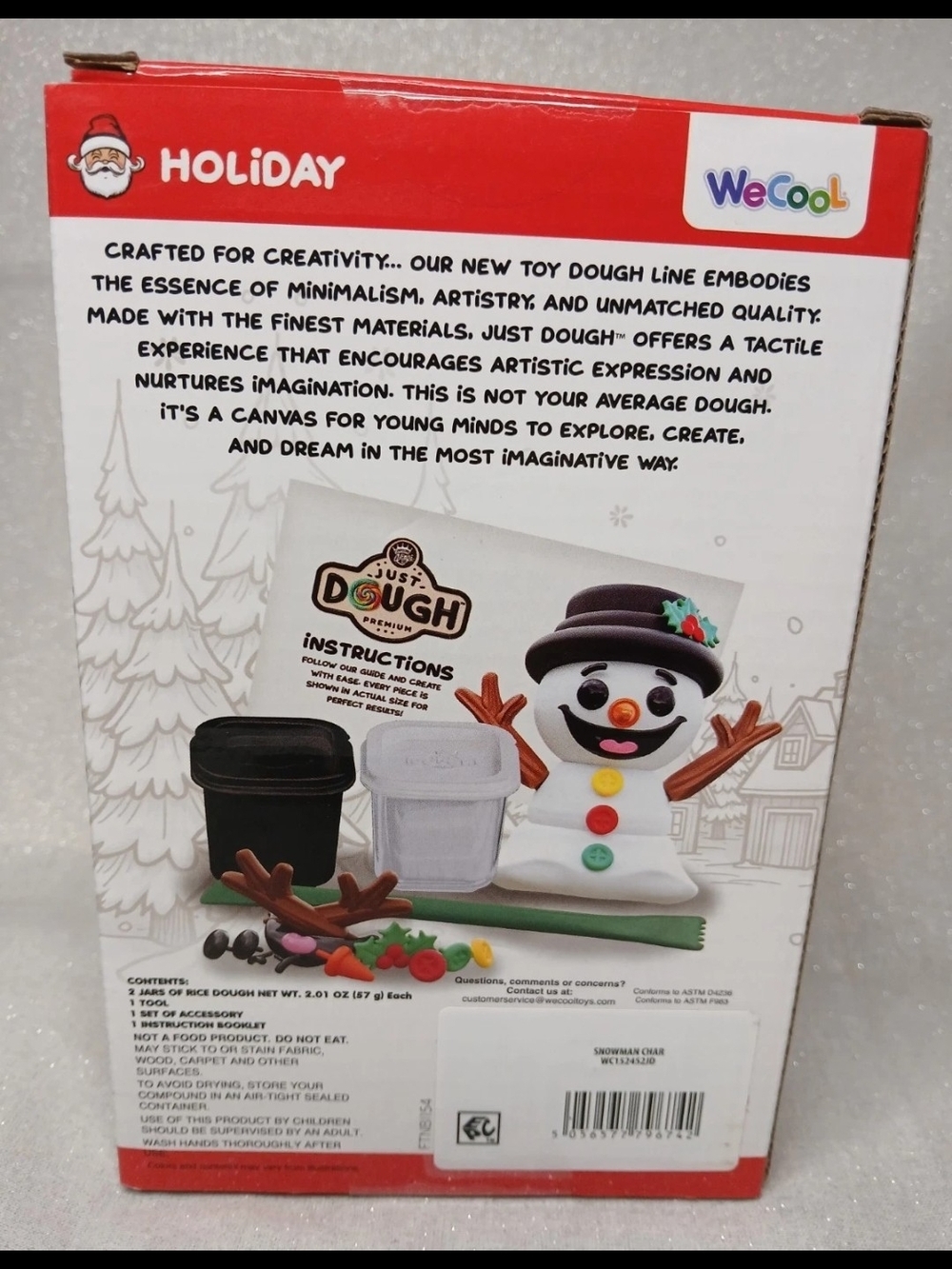 Just Dough Premium Sugar Cookie Scented Play Dough Set - White & Black - Picture 2 of 5
